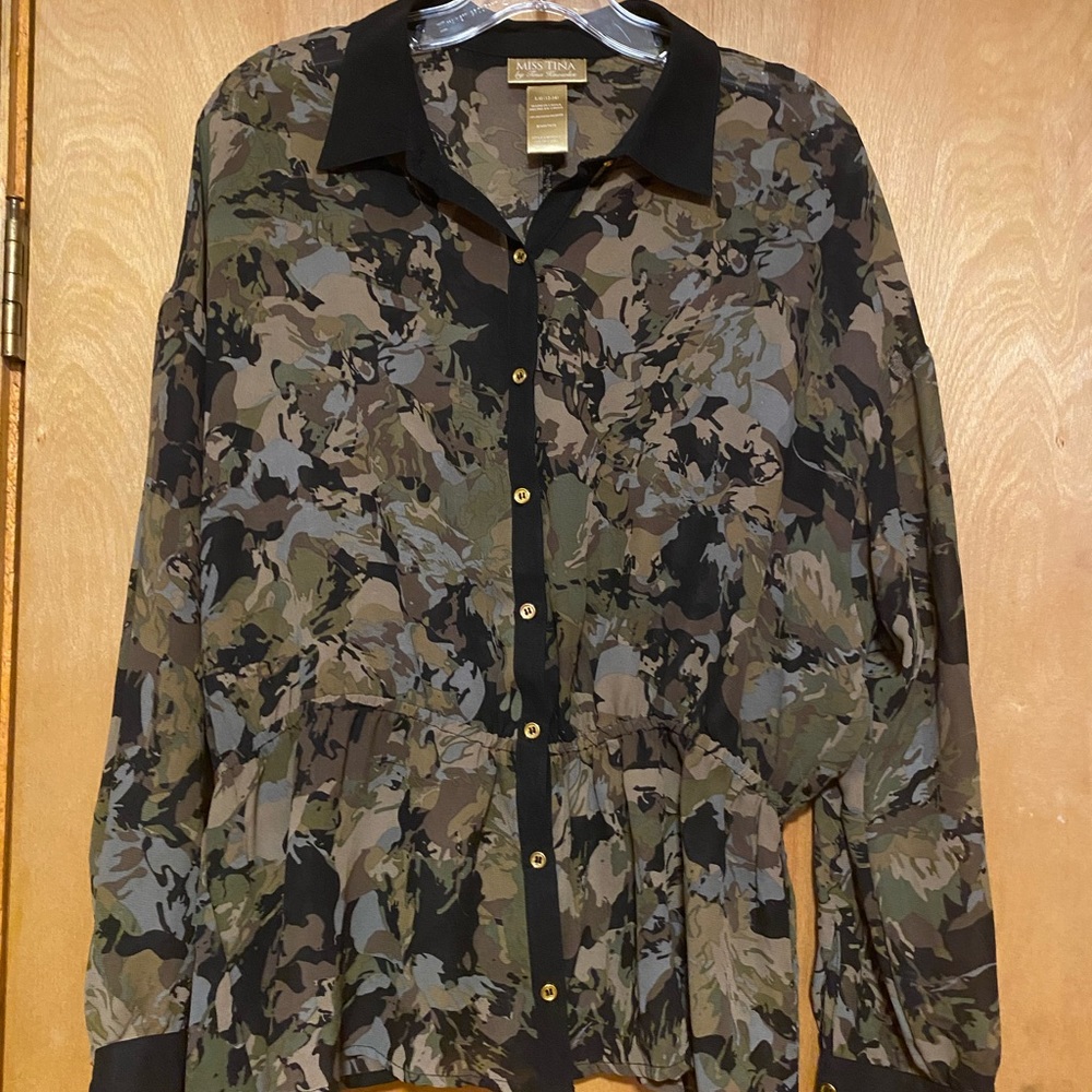 Camo blouse
